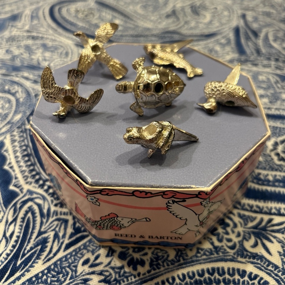 Vintage Reed and Barton child candle set Silverplate
